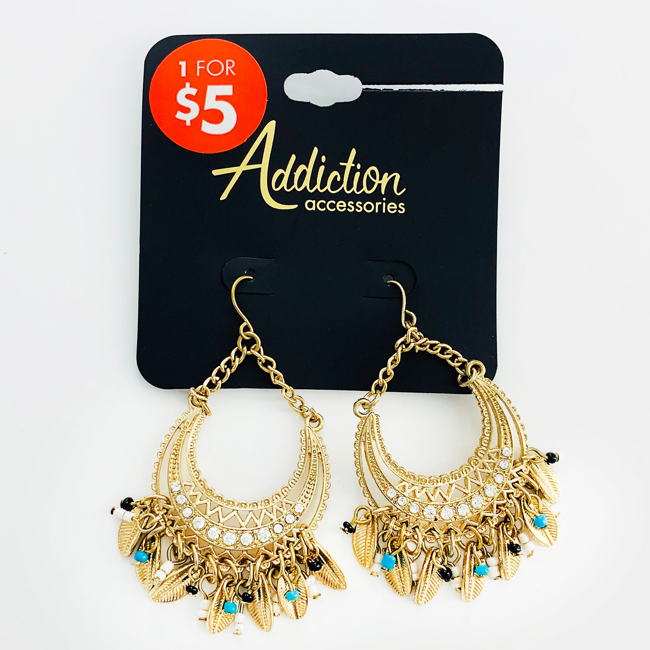 Gold sales costume earrings